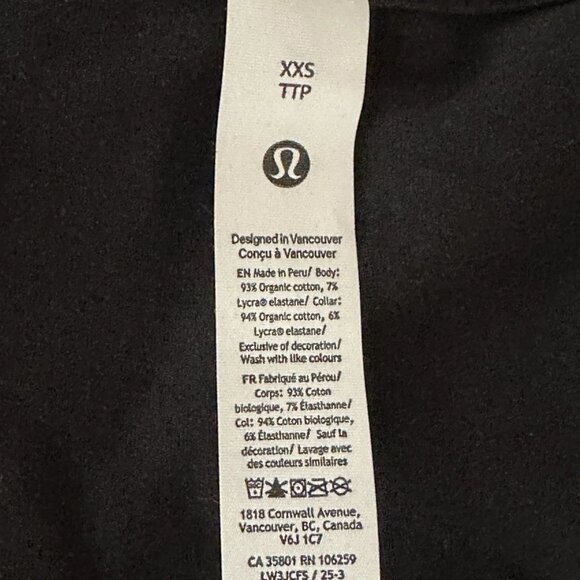 NWOT - Lululemon - Hold Tight Long-Sleeve Shirt - Black XXS - Picture 10 of 10